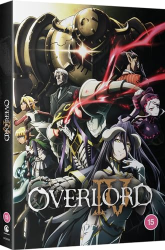 DVD cover for “Overlord IV” anime featuring characters in dark fantasy setting.