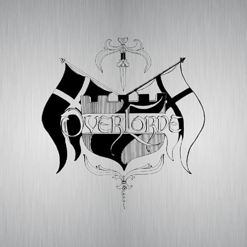 Black and white sketch of a crest with the band name "Overlorde".