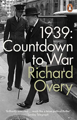 Book cover: "1939: Countdown to War" by Richard Overy, black and white photo.