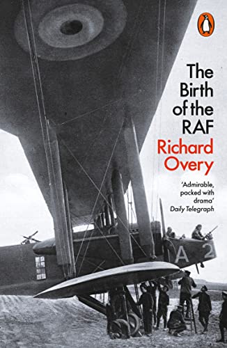 Book cover depicting a vintage biplane and text: “The Birth of the RAF.”
