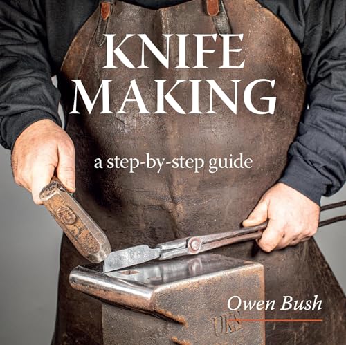 Book cover: hands forging metal, title “Knife Making” in white text.