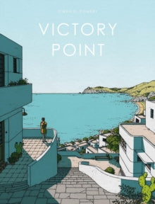 Front and back covers of the book Victory Point featuring an illustrated coastal scene.