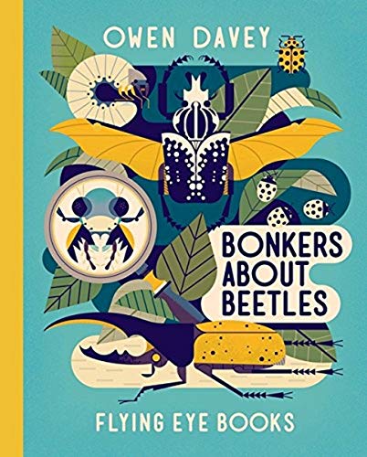 Book cover with colorful illustrations of various beetles and plants.