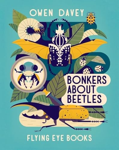 Book cover with illustrated beetles and foliage, titled “Bonkers About Beetles.”