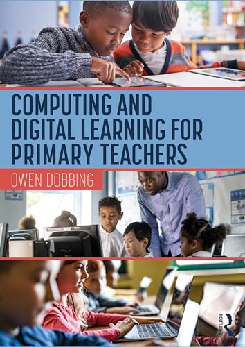 Book cover featuring children using tablets and computers in a classroom.