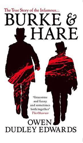 Book cover: "Burke & Hare" with silhouettes of two men in coats.