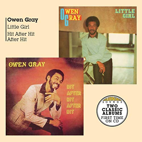 "CD cover featuring Owen Gray, with two album covers on a beige background."