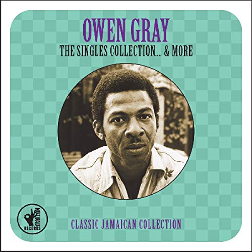 CD cover featuring a portrait of Owen Gray on a teal checkered background.