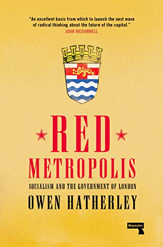 Book cover: "Red Metropolis" with London coat of arms and red text.