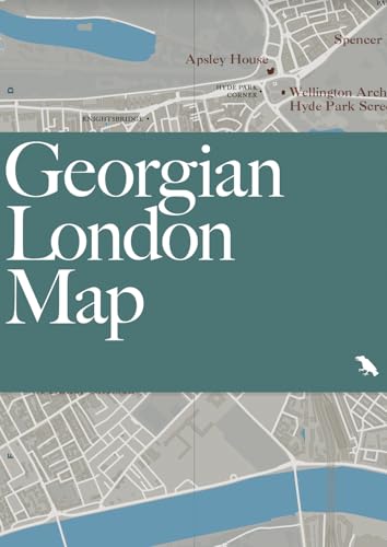 Map of London highlighting Georgian architecture with illustrations and historical details.