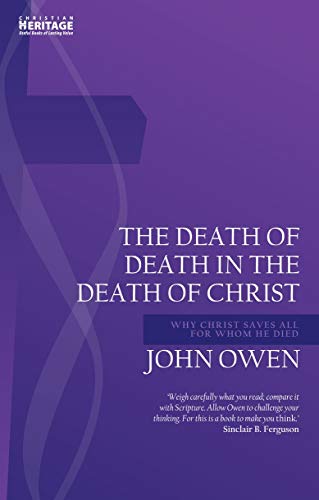 Purple book cover with white text: "The Death of Death in the Death of Christ.
