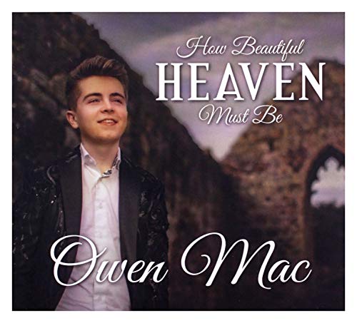 CD cover featuring young man Owen Mac with cloudy, castle background.