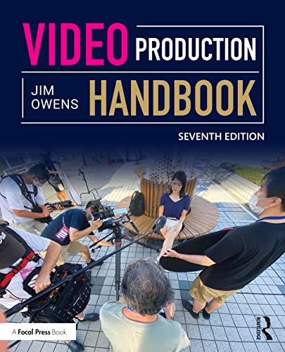 Book cover: "Video Production Handbook" seventh edition, showing a film set.