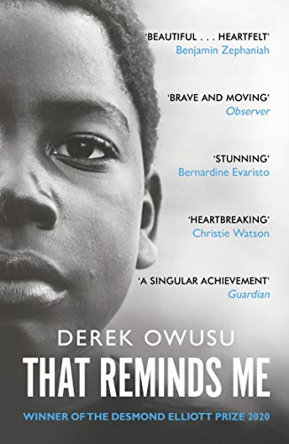 Book cover: close-up portrait of a young Black man, title "That Reminds Me".