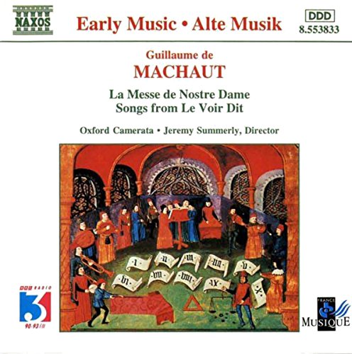 CD cover for Machaut’s “La Messe de Nostre Dame” with medieval artwork.