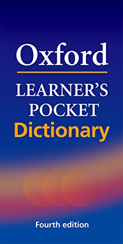 Cover of Oxford Learner's Pocket Dictionary, fourth edition, blue and orange.