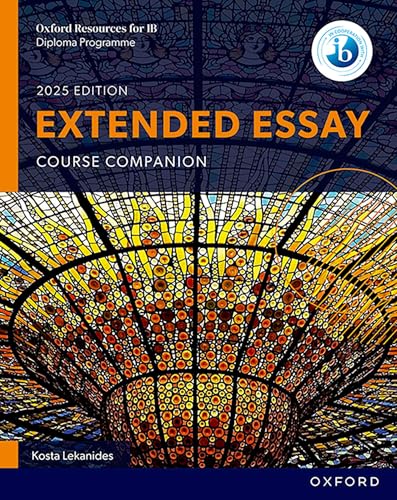 Front cover of the Oxford IB Diploma Programme Extended Essay 2025 Edition course book.