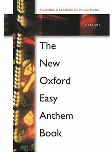 Book cover with a cross image and text: "The New Oxford Easy Anthem Book".