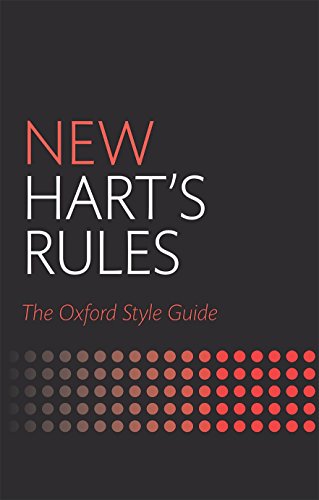 Book cover of New Hart's Rules: The Oxford Style Guide with red dot pattern.