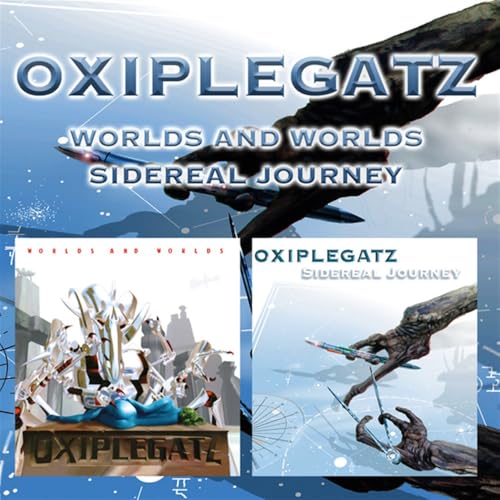 CD cover for Oxiplegatz’s “Worlds And Worlds / Sidereal J” with sci-fi art.