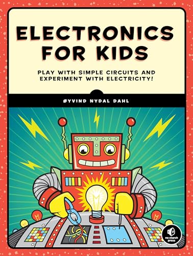 Book cover with a cartoon robot, lightbulb, and electrical symbols.