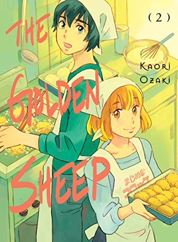 Manga cover featuring a boy and girl in aprons cooking in a kitchen.