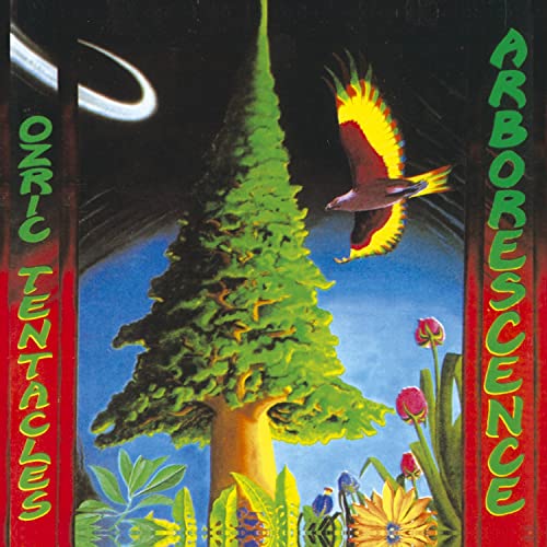 CD cover: lush green tree, colorful bird, and floral foreground.