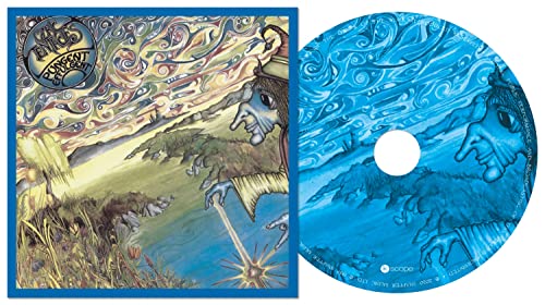 Ozric Tentacles album cover and CD with psychedelic, swirling artwork.