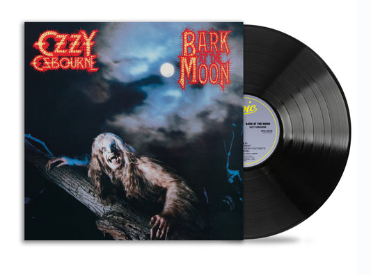 Ozzy Osbourne’s “Bark at the Moon” vinyl record with wolf artwork.