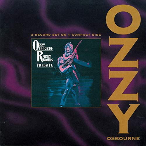 Ozzy Osbourne Tribute CD cover featuring a live performance photo on a purple background.
