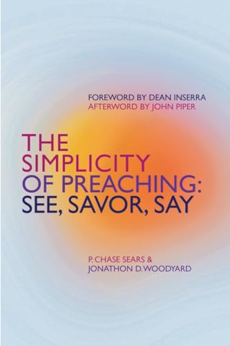 Book cover with colorful abstract background and title "The Simplicity of Preaching.