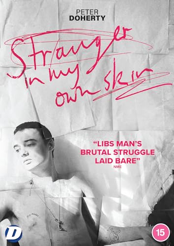 DVD cover for “Stranger in My Own Skin” featuring Peter Doherty’s portrait.