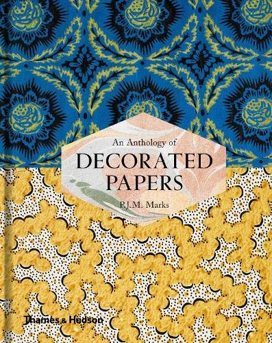 Book cover featuring colorful, patterned papers and the title "Decorated Papers.