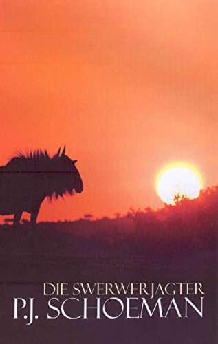 Book cover: wildebeest silhouette against a vibrant orange sunset.