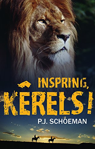 Book cover featuring a lion's face and silhouetted riders on horseback.