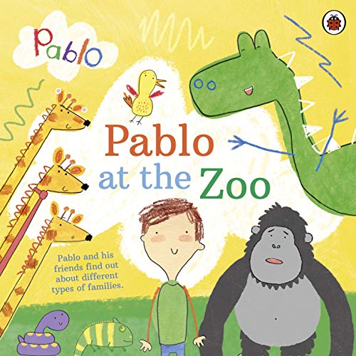 Book cover for Pablo at the Zoo featuring a boy surrounded by illustrated zoo animals.