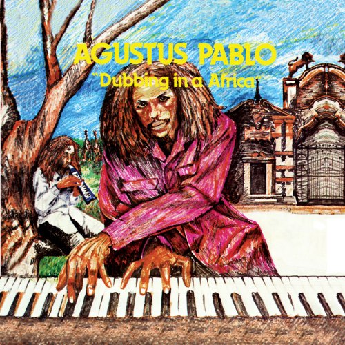 Album cover for Augustus Pablo’s “Dubbing in Africa” featuring painted portrait.