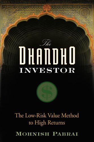 Book cover for The Dhandho Investor by Mohnish Pabrai with an ornate archway design.