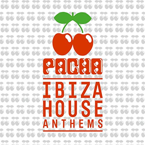 CD cover with red cherries, green leaves, and "Pacha Ibiza House Anthems" text.
