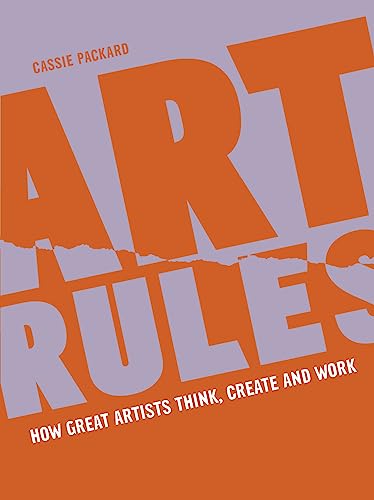 Book cover titled Art Rules with orange and lavender text on a split background.