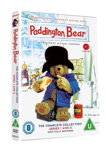 DVD cover for "Paddington Bear: The Complete Series" featuring the bear.