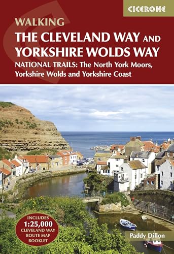 Book cover showing a coastal village in Yorkshire with boats in a harbor.