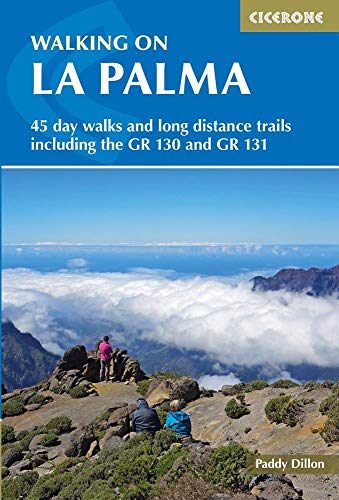 Book cover featuring a mountainous landscape of La Palma with hikers.