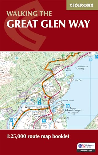 Front cover of a Cicerone map booklet for the Great Glen Way walking route.