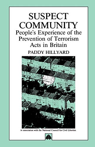 Book cover: "Suspect Community" with a blurred image of British houses.