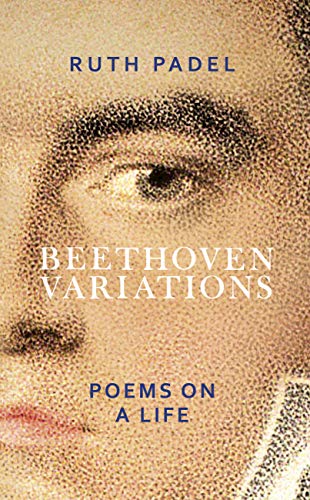 Book cover: close-up of Beethoven’s eye with title “Beethoven Variations.”