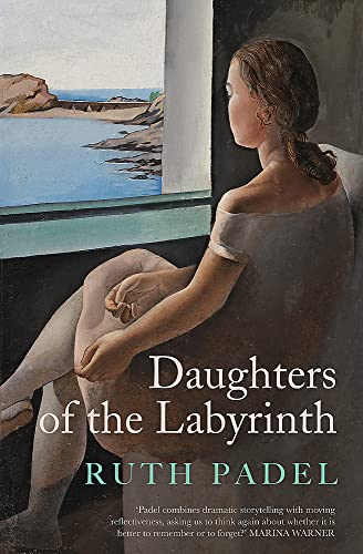 Book cover: woman looking out a window towards a coastal landscape.