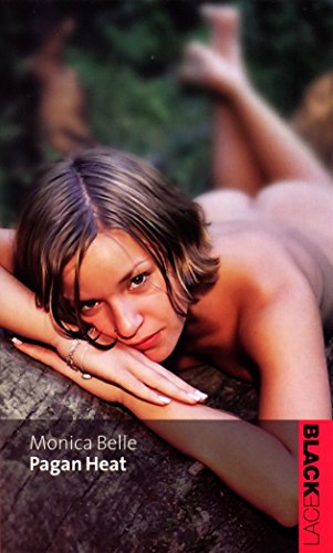 Book cover: woman reclining, looking at viewer, with title "Pagan Heat".