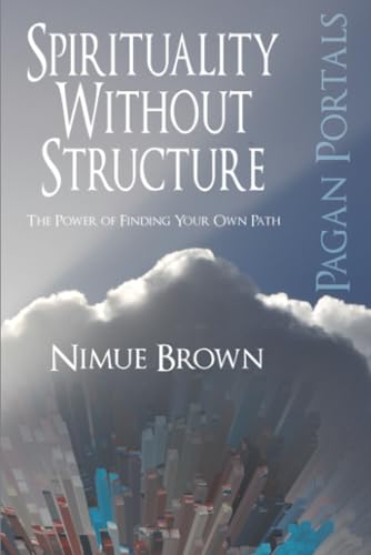 Book cover with white text on a blue and cloudy background.