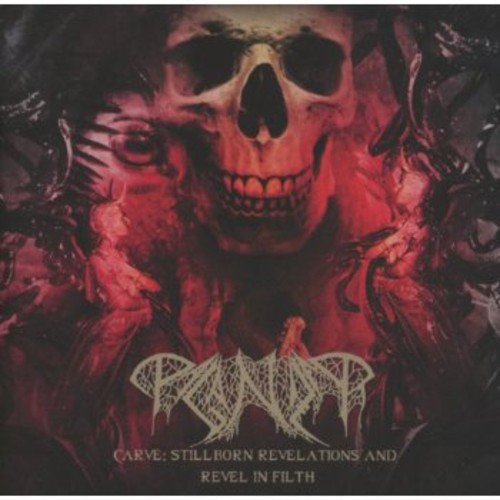 CD cover: skull with red and black abstract imagery, band name "Paganizer".
